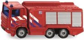 brandweerwagen Scania junior 7 cm staal rood (1036)