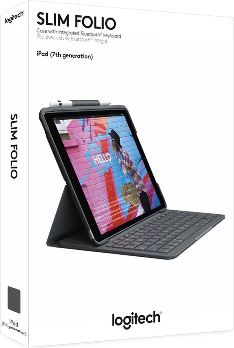 Logitech Slim Folio voor iPad - 7e, 8e & 9e generation - FRANS