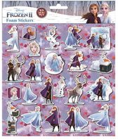 foamstickers Frozen 24 x 20,5 cm 22-delig paars
