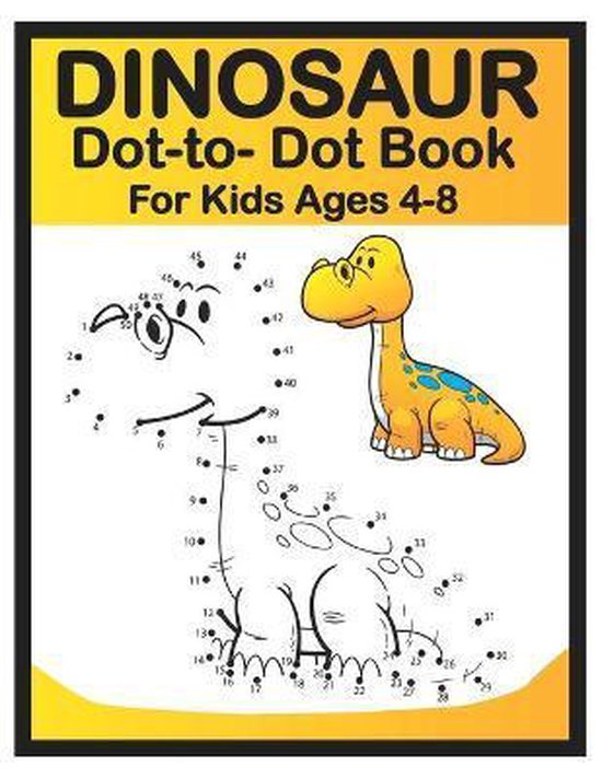 Dinosaur Dot to Dot Book for Kids Ages 4-8 - cover