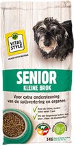 VITALstyle Hond Senior - Kleine Hondenbrokken - Extra Ondersteuning Voor De Oudere Hond - Met o.a. Chichoreiwortel & Zoethoutwortel - 5 kg