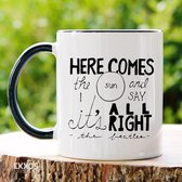 Here comes the sun Mok Customized Mok Mok Cadeau Gift for Friends Wit Mok