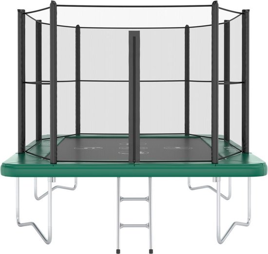 Akrobat Trampoline Orbit Above 335 x 244 - Groen, inclusief veiligheidsnet