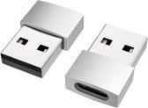 USB A 3.0 naar USB-C zilver