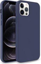 Juicyy iPhone 12 Pro Max siliconen hoesje - Donkerblauw / Juicyy iPhone 12 Pro Max silicone case - Dark blue