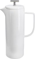 La Cafeti√®re Vienna Cafetiere Grote Franse Cafeti√®re voor 8 kopjes in geschenkverpakking - keramiek wit 1,2 liter