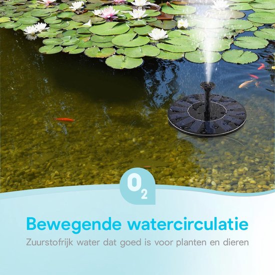 Solar Fontein Pomp - MASO Zonnepaneel Vijver Pomp Water Feature Pomp 9V 2.5W 200L/H Solar Fontein Pomp - MASO Zonnepaneel Vijver Pomp Water Feature Pomp 9V 2.5W 200L/H