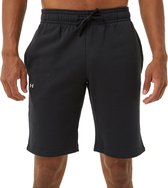 Under Armour Rival Fleece Korte Broek Zwart Heren - Maat L