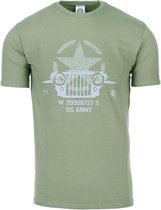 Fostex WWII Series - T-shirt Allied Star - Willy jeep (kleur: Groen / maat: S)