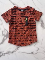 Jongens T-Shirt 60% Polyester, 35% Katoen, 5% Spandex | Shirt voor jongens in de kleur oranje, verkrijgbaar in de maten 92/98 t/m 164/170
