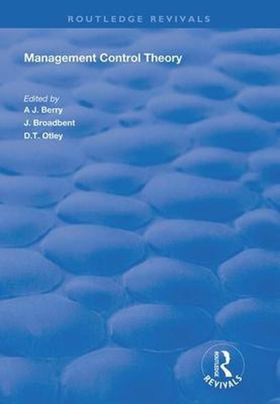 Routledge Revivals Management Control Theory 9781138391734 Boeken