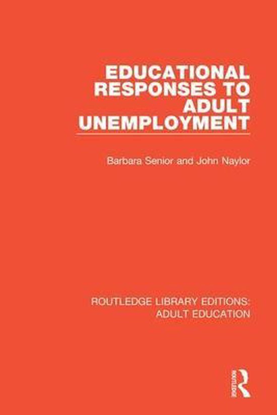 Routledge Library Editions: Adult Education- Educational Res ... - cover