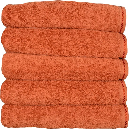 ARTG® Towelzz - Handdoek - 50 x 100 cm - Kaneel Bruin - Cinnamon - Set 5 stuks
