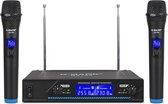 Dakta® Draadloze microfoon | Karaoke Set | 2 kanalen | Microfoon | Microfoon karaoke | Draadloos | Muziek