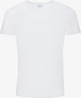 Unsigned heren T-shirt katoen/elastaan - Wit - Maat S