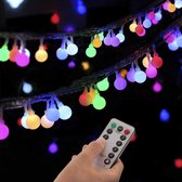 Lichtsnoer - slinger lampjes - 10 meter - 100 kleine LED lampjes slinger - met TIMER en DIMMER functie - verschillende kleuren - met afstandbediening - met batterij - verschillende