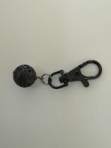 sleutelhanger lava steen diffuser(zwart)