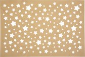 Atmosphera Star Placemat set van 4 - Onderlegger - 30 x 45 cm - Goud - Feestdecoratie