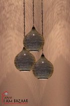 Filigrain hanglamp Set Aisha gaatjespatroon