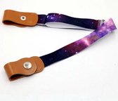 MrBuckleFree™ | Gespvrije Elastische Riem - Voor Kinderen - Space - Ruimte Patroon