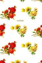 Notes: Designer Floral Notebook Wide-Ruled