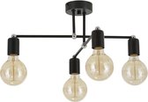 Loft Plafondlamp met koper/chroom details