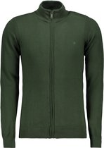 Haze & Finn Vest Knit Cardigan Full Zip Melange Mc16 0227 Scarab Green Mannen Maat - XXL