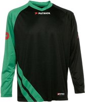 Patrick Victory Voetbalshirt Lange Mouw Heren - Zwart / Groen | Maat: L