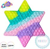 FIDGETY | Fidget toys | STER | Multi pastel color | Mega Pop it | 35cm POPIT