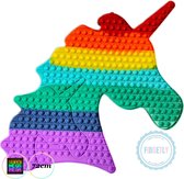 FIDGETY | Fidget toys | Unicorn | Rainbow color | EXTREEM Mega Pop it | 72cm POPIT