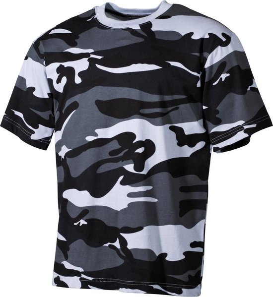 MFH US T-Shirt - Skyblue camouflage - 170 g/m² - MAAT L