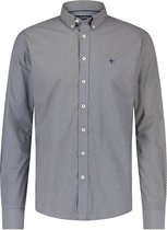 Haze & Finn Overhemd Regular Shirt Print Mc16 0110 06 Honey Stamp Mannen Maat - XL