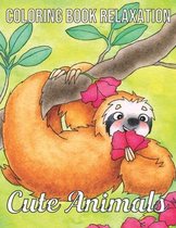 Cute Animals Coloring Book Relaxation