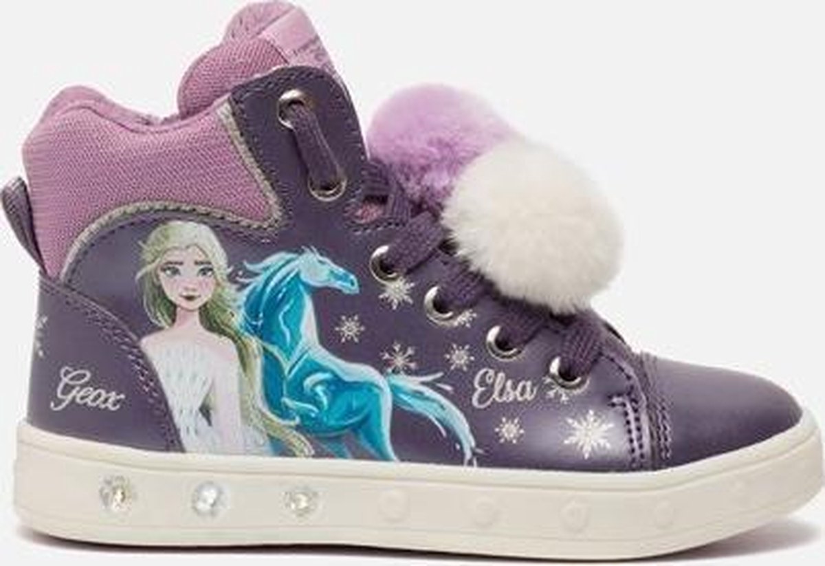 Geox Skylin Girl Frozen Purple Mauve Veter boots