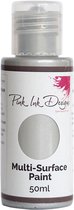 Pink Ink Designs Verf - Multi Surface Paint - Bright Silver Shimmer - 50ml
