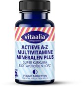 Vitaalia® A-Z Multivitamine & Mineralen PLUS – Uniek met Kurkuma, Bioflavonoïden & OPC - 26 waardevolle ingrediënten – 90 vegetarische tabletten