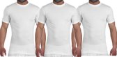 Embrator 3-stuks mannen T-shirt ronde hals wit maat 3XL