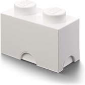 LEGO Opbergbox Brick 2 - Wit - 2.6 L - 12,5 cm x 25 cm x 18 cm