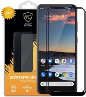 2-Pack Nokia 5.3 Screenprotectors - MobyDefend Gehard Glas Screensavers - Zwarte Randen - Screen Protectors - Glasplaatjes Geschikt Voor: Nokia 5.3