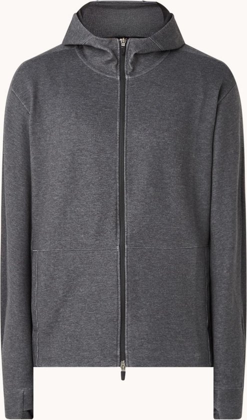 Nike Yoga sweatvest met capuchon en duimgaten - Grijs - Maat S