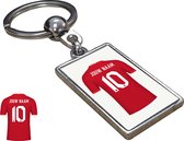 Turkije Shirt met Jouw Naam - Seizoen 21/22 -  Gepersonaliseerde Sleutelhanger met Jouw Naam en Nummer - Cadeau - Verjaardag - Kerst - Kado - Valentijn - Gepersonaliseerd Cadeau -