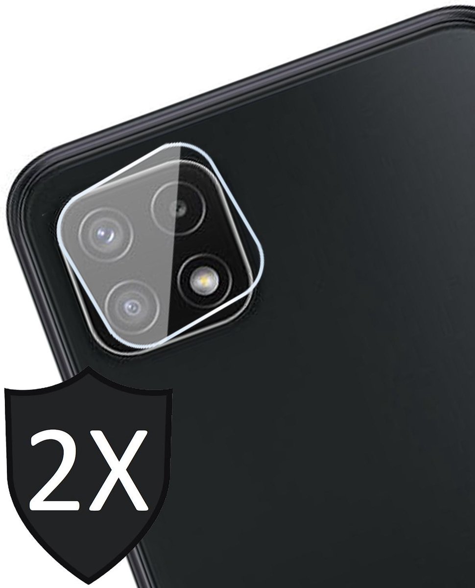 Camera Screenprotector geschikt voor Samsung Galaxy A22 5G - 2x Glas Screen Protector