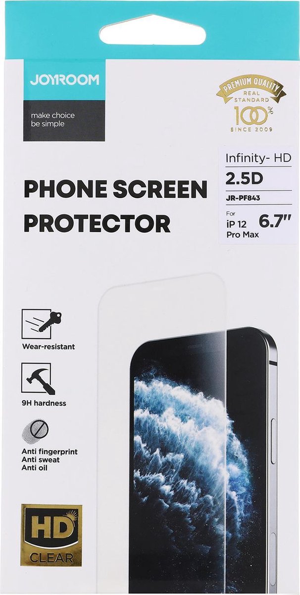 iPhone 12 Pro Max Screen Protector 2 stuks - Beschermglas Apple iPhone 12 Pro Max Screenprotector Glas