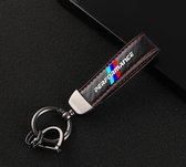 Performance Sleutelhanger - Power -  passend bij: BMW | M | M-power | M-performance - Vlag - Keychain