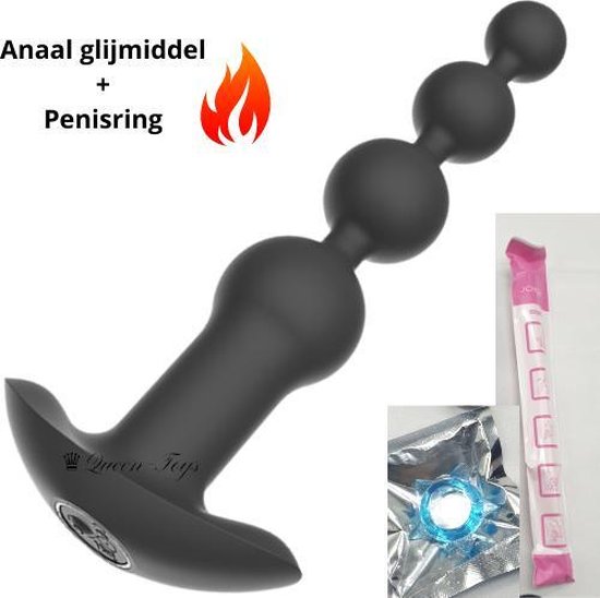 ♛Queen-Toys® Elektrische Buttplug – Prostaat vibrator – Oplaadbaar – Buttplug voor mannen – Butt plug – Anaal vibrator – Anale speeltje – Anaal…