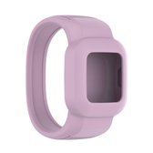Voor Garmin Vivofit JR3 siliconen vervangende horlogeband zonder gesp, maat: L (lichtpaars)