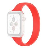 Silicagel Effen kleur krimpende geldvervangende horlogebanden uit één stuk, maat: M 138x14 mm voor Apple Watch Series 6 & SE & 5 & 4 44 mm / 3 & 2 & 1 42 mm (rood)