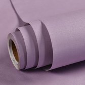 Waterdicht Zelfklevend Macaron Slaapzaalbehang Effen Kleur Kledingwinkel Decoratie Behang, Specificatie: 0,53 x 10m (Twilight Purple)