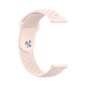 Voor Samsung Galaxy S3 / Galaxy Watch 46 mm ventilatiegat siliconen horlogeband (lichtroze)