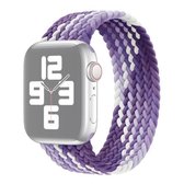 Vervangende horlogeband van nylon met enkele lus, maat: L 165 mm voor Apple Watch Series 6 & SE & 5 & 4 44 mm / 3 & 2 & 1 42 mm (druifpaars)